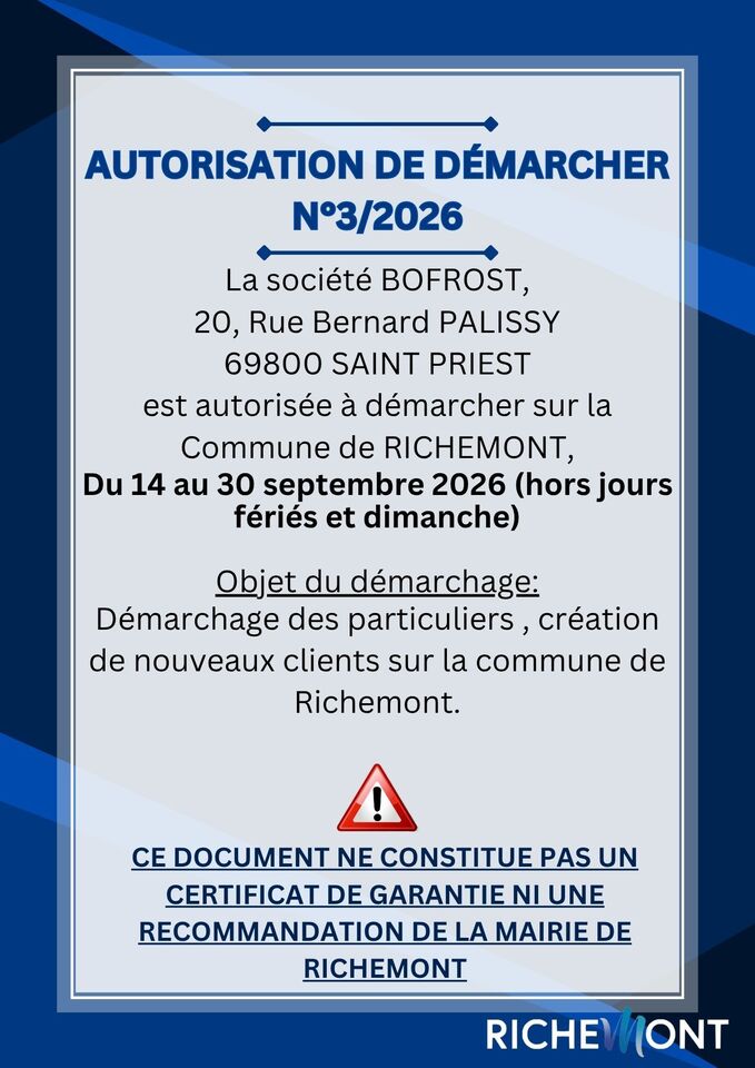 AUTORISATION DEMARCHAGE 3