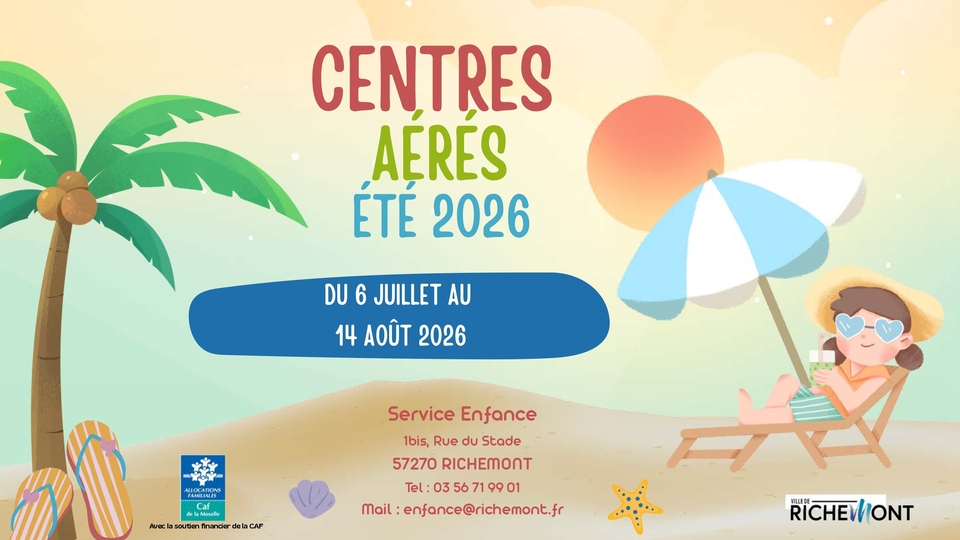 CENTRE AERE ETE 2026